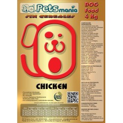 PETSManía Chicken SC (sin cereales) 4Kg