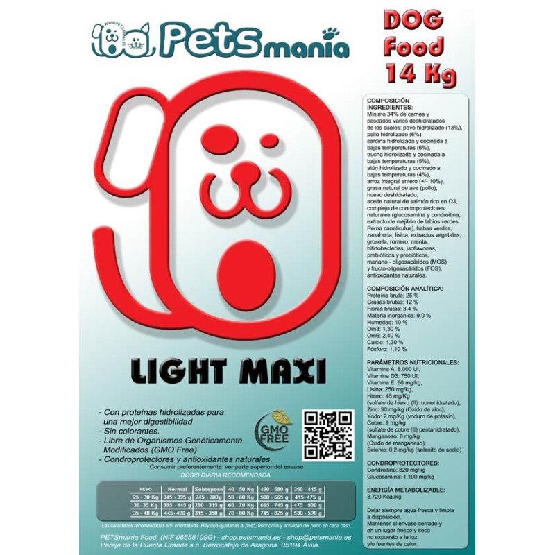 PETSmanía Light Maxi 14Kg